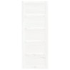 Porte de grange Blanc 80x1,8x204,5 cm Bois massif de pin 