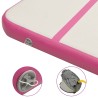 Tapis gonflable de gymnastique avec pompe 400x100x15cm PVC Rose 