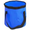 Seaux pliables 2 pcs bleu 30 L PVC 