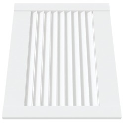 Portes d'armoire à persiennes 2pcs blanc 39,5x49,4cm pin massif 