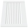 Portes d'armoire à persiennes 2pcs blanc 39,5x49,4cm pin massif 
