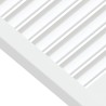 Portes d'armoire à persiennes 2pcs blanc 39,5x49,4cm pin massif 
