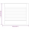 Portes d'armoire à persiennes 2pcs blanc 39,5x49,4cm pin massif 