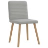 Chaises à manger lot de 6 gris nuage tissu 