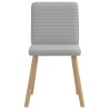 Chaises à manger lot de 6 gris nuage tissu 