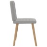 Chaises à manger lot de 6 gris nuage tissu 