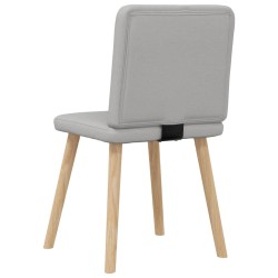 Chaises à manger lot de 6 gris nuage tissu 