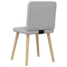 Chaises à manger lot de 6 gris nuage tissu 