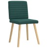 Chaises à manger lot de 6 vert foncé tissu 