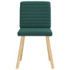 Chaises à manger lot de 6 vert foncé tissu 