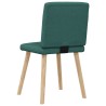 Chaises à manger lot de 6 vert foncé tissu 