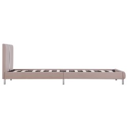 Cadre de lit sans matelas cappuccino similicuir 90x200 cm 