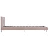 Cadre de lit sans matelas cappuccino similicuir 90x200 cm 