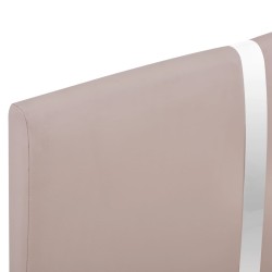 Cadre de lit sans matelas cappuccino similicuir 90x200 cm 