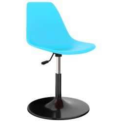 Chaises à manger pivotantes lot de 2 bleu PP 