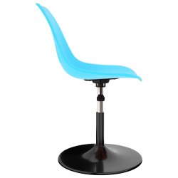 Chaises à manger pivotantes lot de 2 bleu PP 