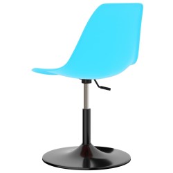 Chaises à manger pivotantes lot de 2 bleu PP 