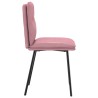 Chaises à manger lot de 6 rose velours 