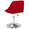 Chaises à manger pivotantes lot de 4 Rouge bordeaux Velours 