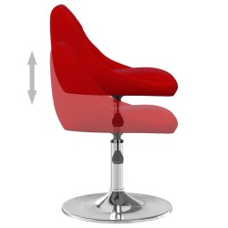 Chaises à manger pivotantes lot de 4 Rouge bordeaux Velours 