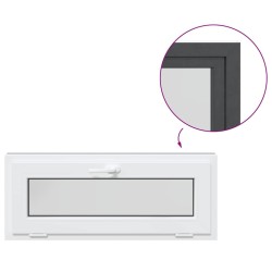 Fenêtre de sous-sol RISOR 110x40 cm inclinable anthracite 