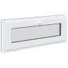 Fenêtre de sous-sol RISOR 110x40 cm inclinable anthracite 