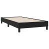 Sommier à lattes de lit avec matelas noir 80x210 cm velours 