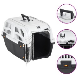 Transporteur pour animaux de compagnie et porte en métal PP 