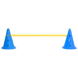 Ensemble d'obstacles d'activité pour chien Bleu et jaune 
