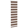 Store zèbre marron 50x100 cm largeur du tissu 45,9 cm polyester 