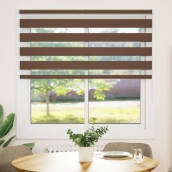 Store zèbre marron 150x150cm largeur du tissu 145,9cm polyester 