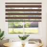 Store zèbre marron 150x150cm largeur du tissu 145,9cm polyester 