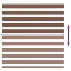 Store zèbre marron 150x150cm largeur du tissu 145,9cm polyester 
