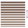 Store zèbre marron 150x150cm largeur du tissu 145,9cm polyester 