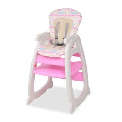 Chaise haute convertible 3-en-1 avec table Rose 