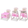 Chaise haute convertible 3-en-1 avec table Rose 