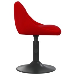 Chaise de salle à manger Rouge bordeaux Velours 