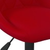 Chaise de salle à manger Rouge bordeaux Velours 