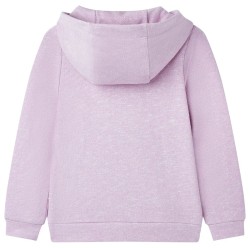 Sweatshirt à capuche et fermeture éclair pour enfants mélange lila 140 