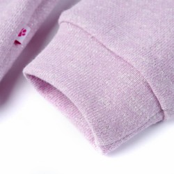 Sweatshirt à capuche et fermeture éclair pour enfants mélange lila 140 