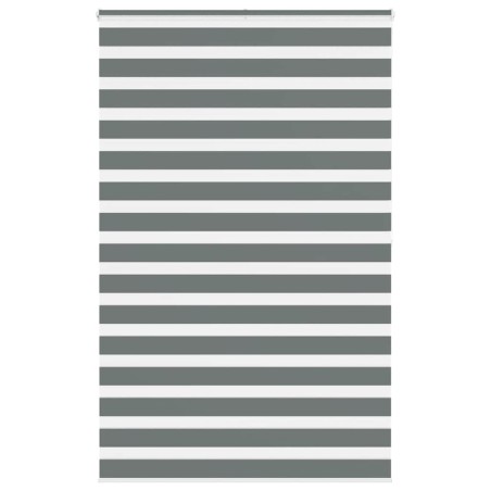 Store zèbre gris foncé largeur du tissu 145,9 cm polyester 