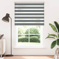 Store zèbre gris foncé largeur du tissu 145,9 cm polyester 