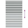 Store zèbre gris foncé largeur du tissu 145,9 cm polyester 