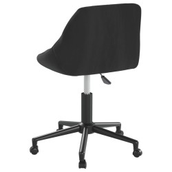 Chaises pivotantes à manger lot de 6 noir velours 