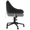 Chaises pivotantes à manger lot de 6 noir velours 