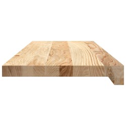 Appuis de fenêtre 2 pcs non traité 70x30x2 cm bois chêne massif 