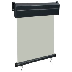 Auvent latéral de balcon 65x250 cm Gris 