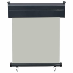 Auvent latéral de balcon 65x250 cm Gris 