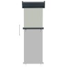 Auvent latéral de balcon 65x250 cm Gris 
