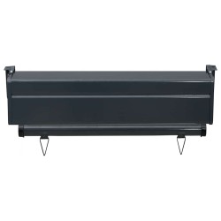 Auvent latéral de balcon 65x250 cm Gris 